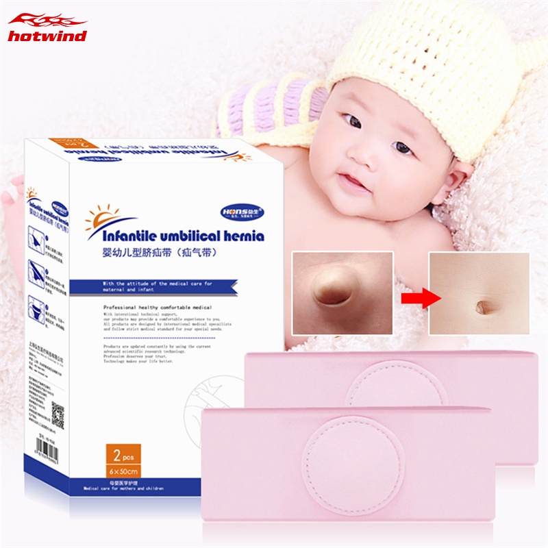 Hw (Hàng Mới Về) Set 2 Đai Quấn Bụng Thoáng Khí Bảo Vệ Rốn Cho Bé Sơ Sinh