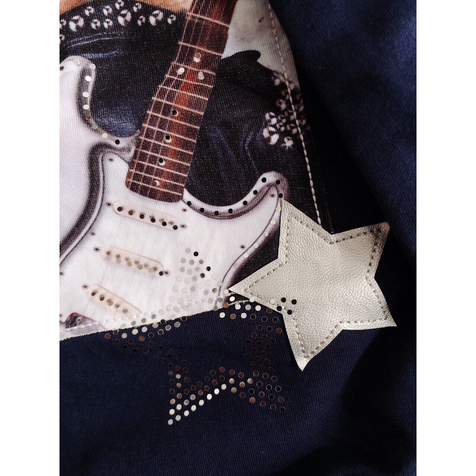 Váy nỉ Mayoral dư xịn chữ thêu nổi cực xinh