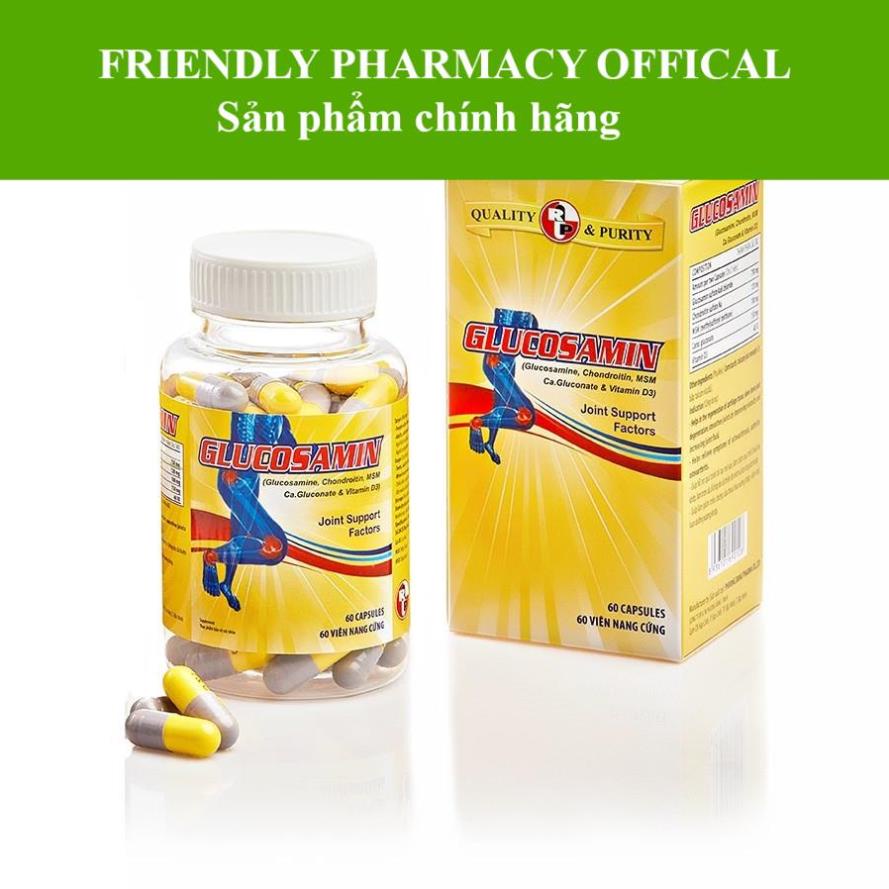 Glucosamin Capsule – Hỗ trợ bổ sung dưỡng chất giúp tăng dịch nhầy, tăng khả năng bôi trơn (60v)