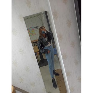 [HÀNG ORDER] Áo khoác da mềm dáng croptop freesize (ảnh thật ở cuối)