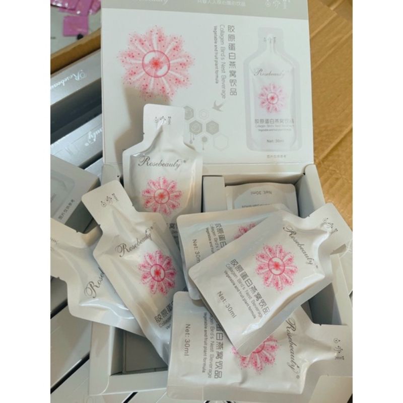 Nước Uống Trắng Da Yến Rose Beauty Collagen