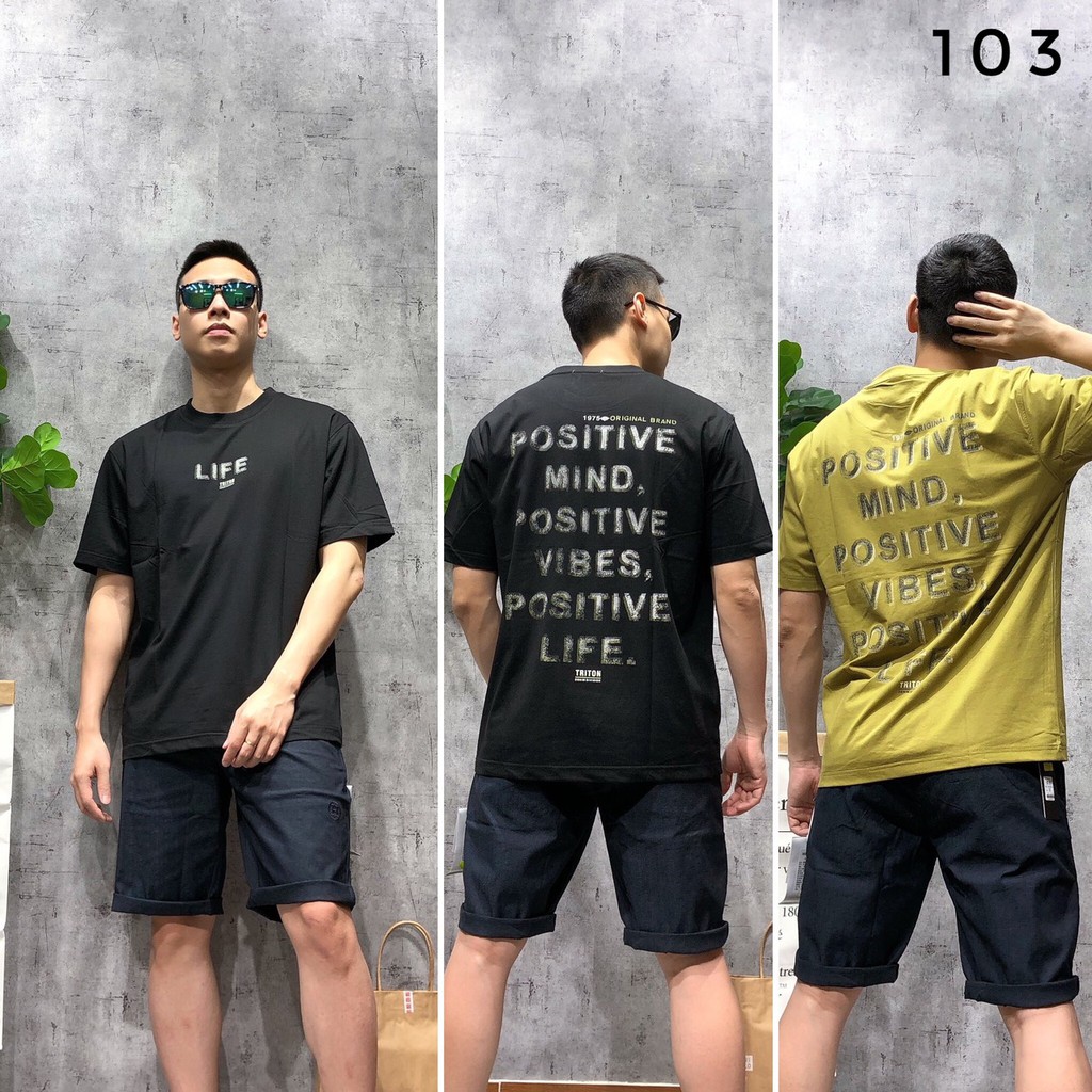 Áo thun nam áo phông bigsize unisex ngắn tay cổ tròn xuất khẩu cotton cao cấp APHASHI 103 - 027