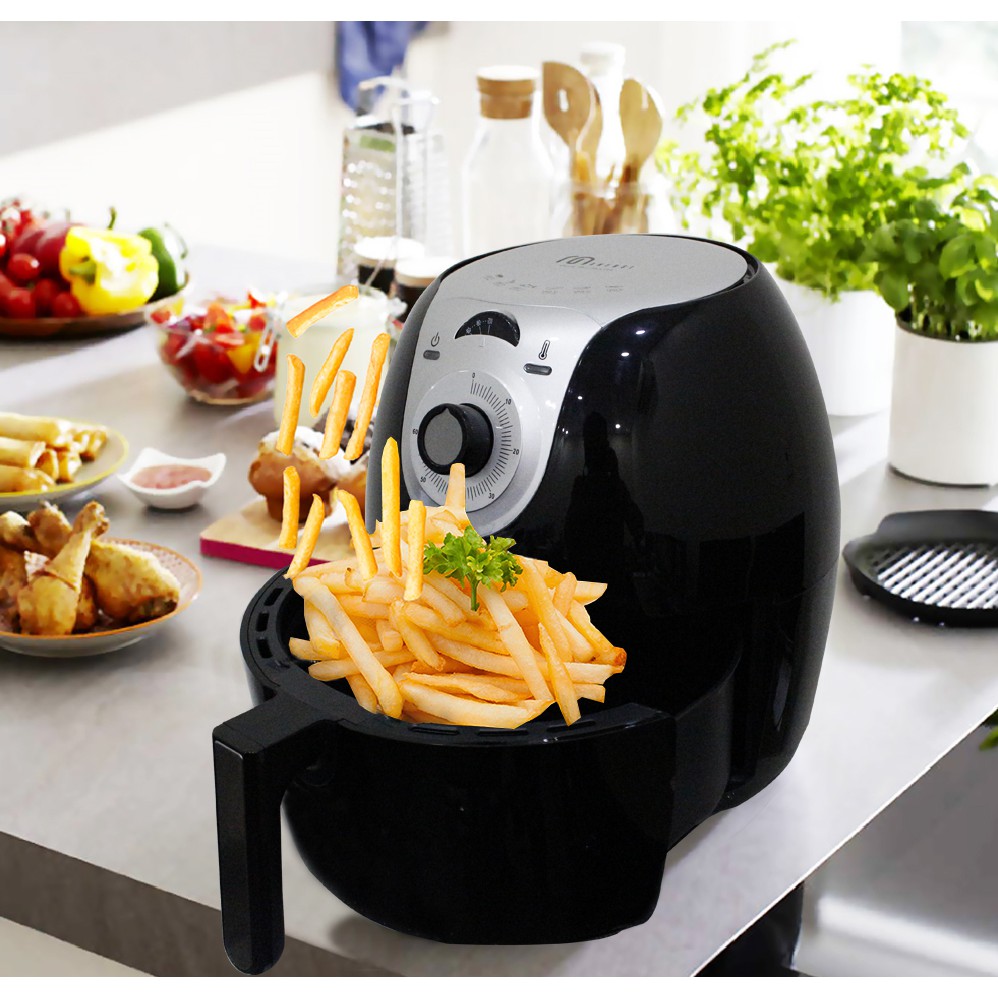 Nồi Chiên Không Dầu Chính Hãng Dung Tích 5.5l Chiên Nướng Nguyên Con Gà Vịt Hàng Thương Hiệu Đức Bảo Hành 3 Năm