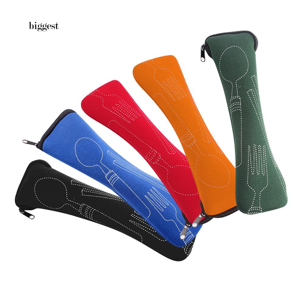 ☆Túi Xách Cỡ Lớn Thiết Kế Giản Dị Thời Trang☆Túi Đựng Dao Nĩa Có Khóa Kéo Có Thể Tái Sử Dụng