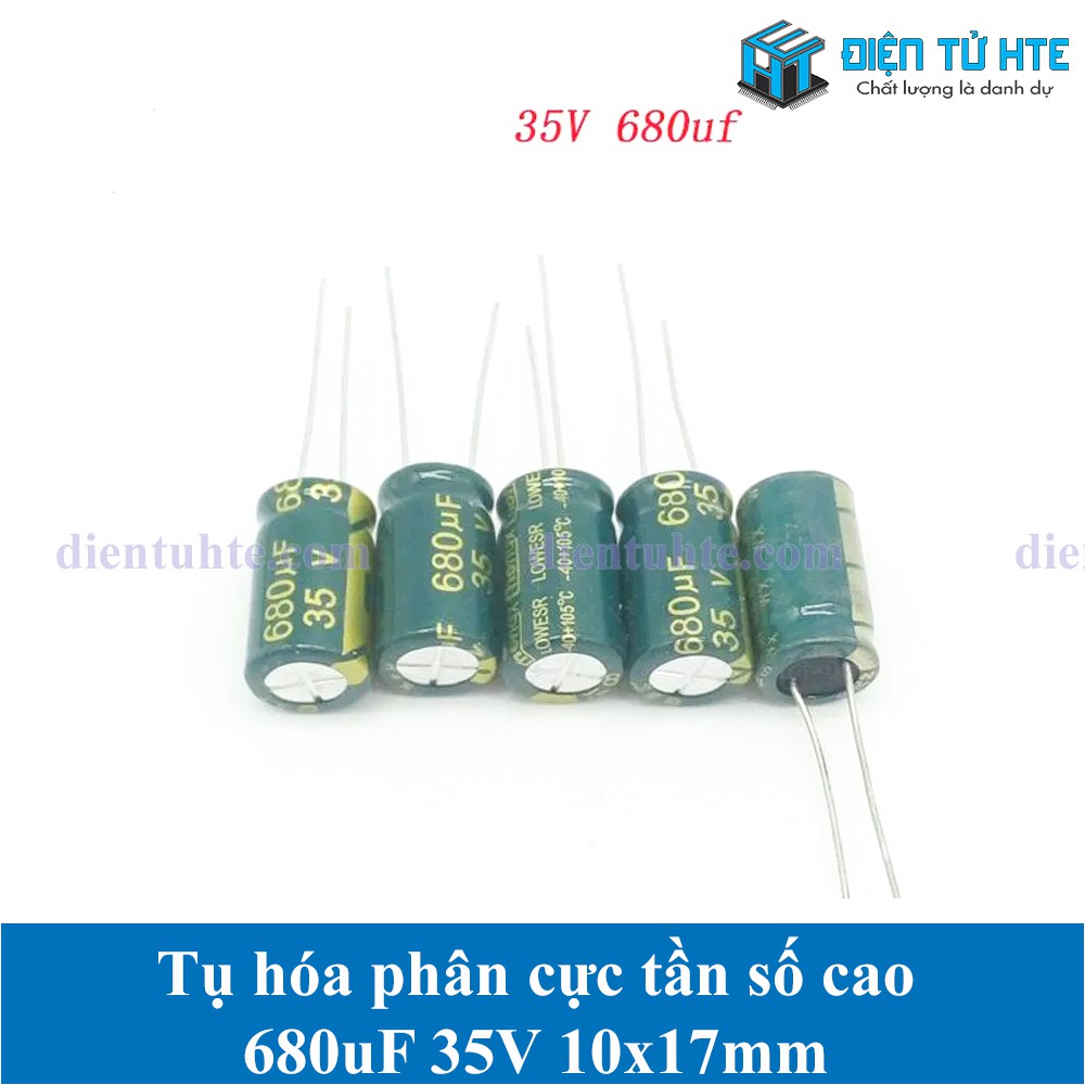 Combo 10 Tụ hóa tần số cao 680uF 35V 10x17mm