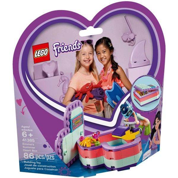 Lego Friends 41385 -  Emma's Summer Heart Box - Bộ xếp hình Lego Hộp trái tim mùa hè của Emma