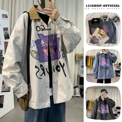 Áo Khoác Kaki Chống Nắng Dành Cho Nam Cho Nữ Có 3 Màu Kiểu Sơ Mi Form rông Phong Cách Hàn Quốc Unisex 123SHOP | BigBuy360 - bigbuy360.vn