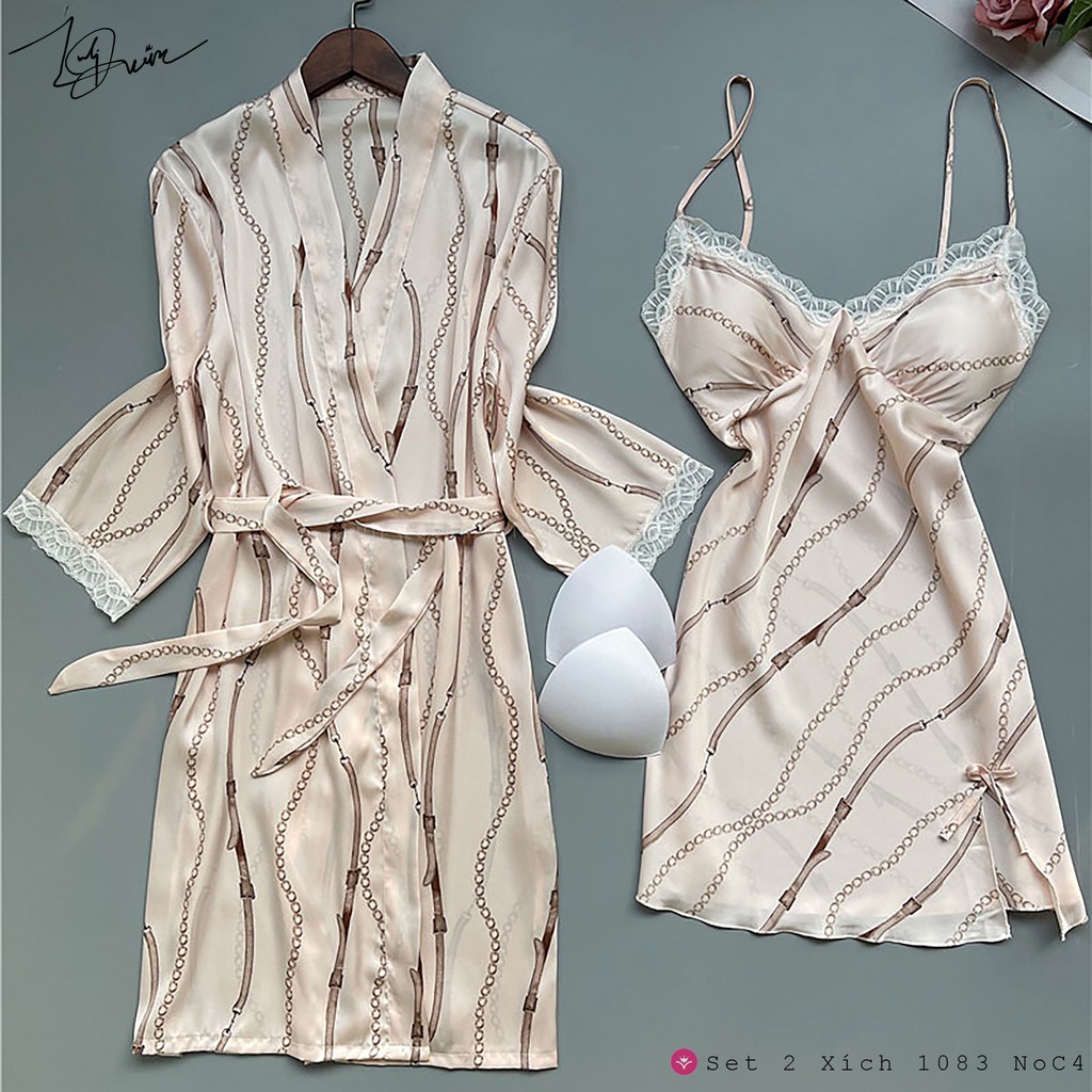 Bộ ngủ lụa cao cấp set 2 xich 1083