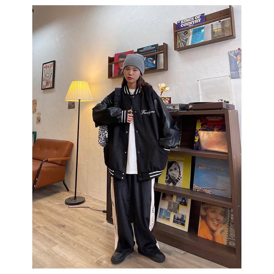 Áo nỉ phối da | BigBuy360 - bigbuy360.vn