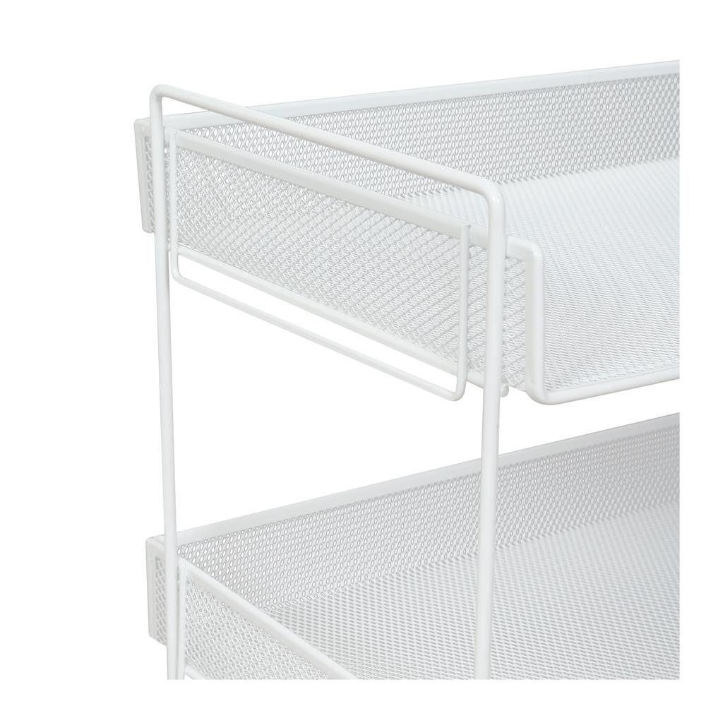 HomeBase STACKO Kệ để giày 3 tầng bằng thép BILA Thái Lan W77xH57.5xD26.5cm màu trắng