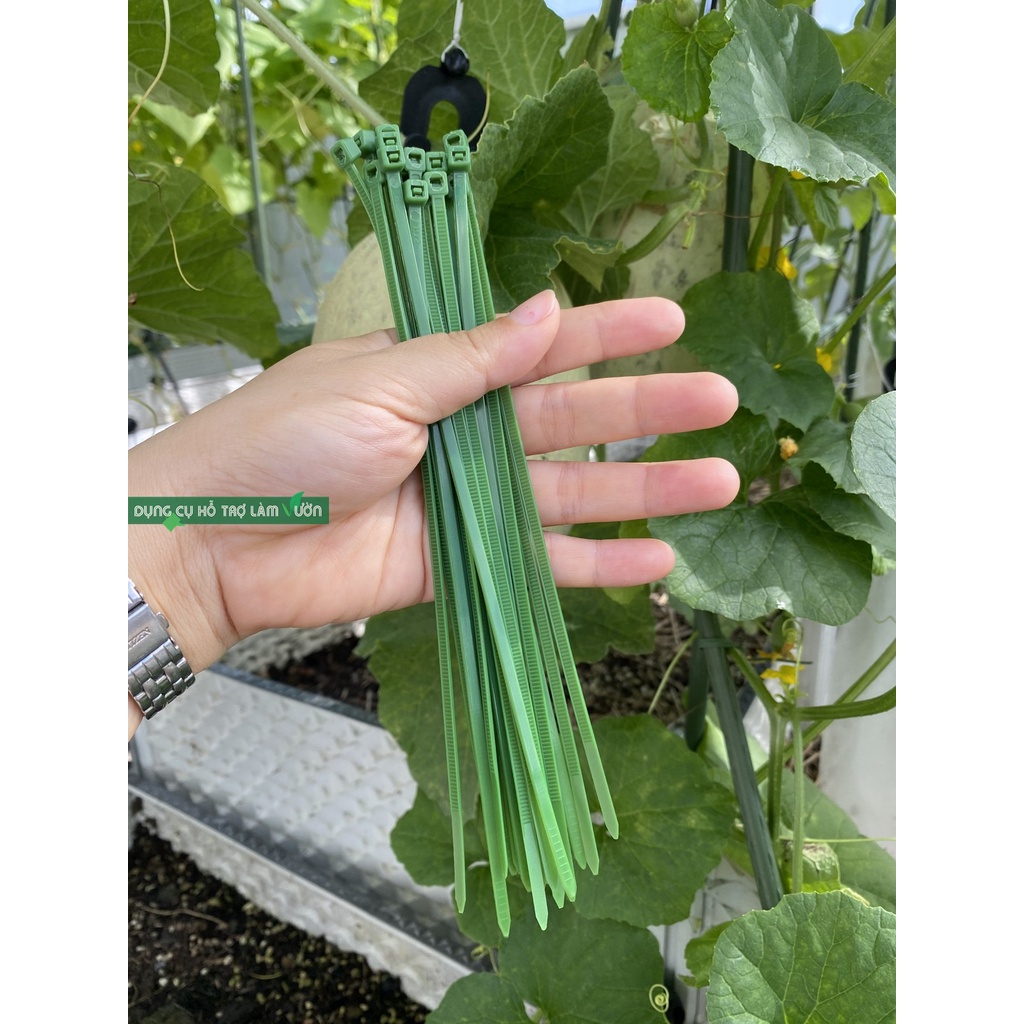 Dây rút màu xanh dài 15cm nhựa ABS gói 50 sợi - dây thít nhựa