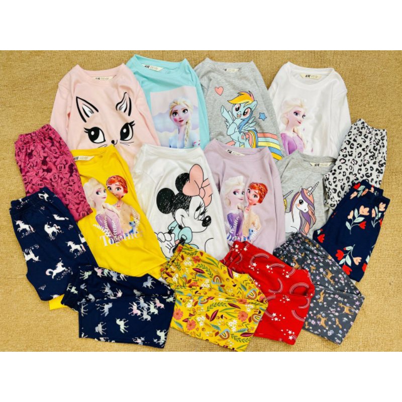 Bộ cotton bé gái 2-10 tuổi
