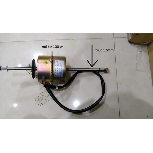 Mô tơ 2 trục công suất 100W dùng cho quạt hơi nước điều hòa