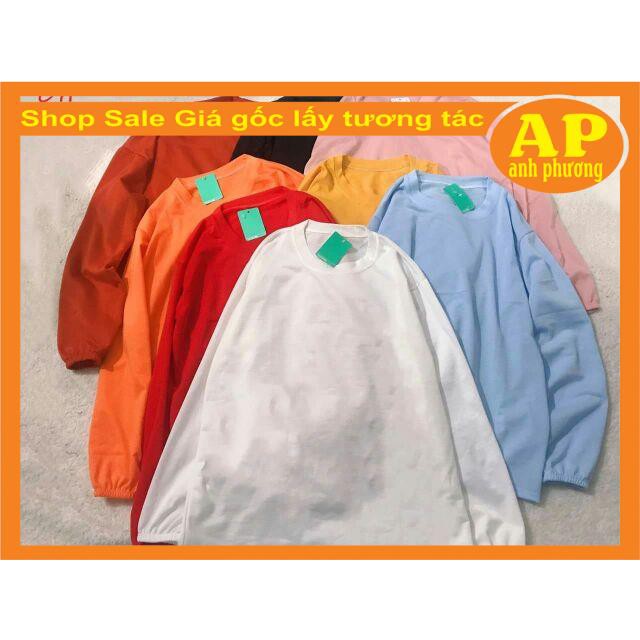 Áo chun tay chất da cá có ảnh thật form thụng | BigBuy360 - bigbuy360.vn