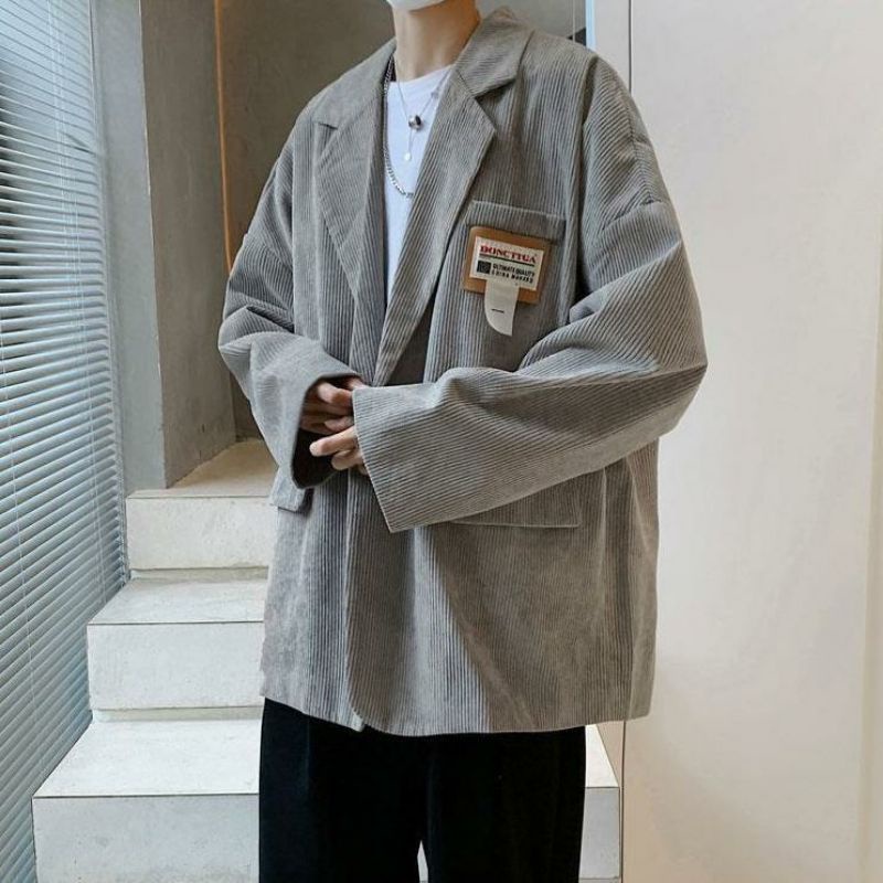 Áo khoác blazer nhung 2 màu unisex