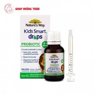 Siro Uống Nature's Way Kids Smart Drops Probiotic Bổ Sung Men Vi Sinh, Hỗi Trợ Tiêu Hóa Cho Bé 20ml