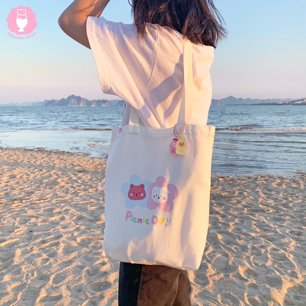 Móc khoá cute, Keychain đa năng Picnic Day