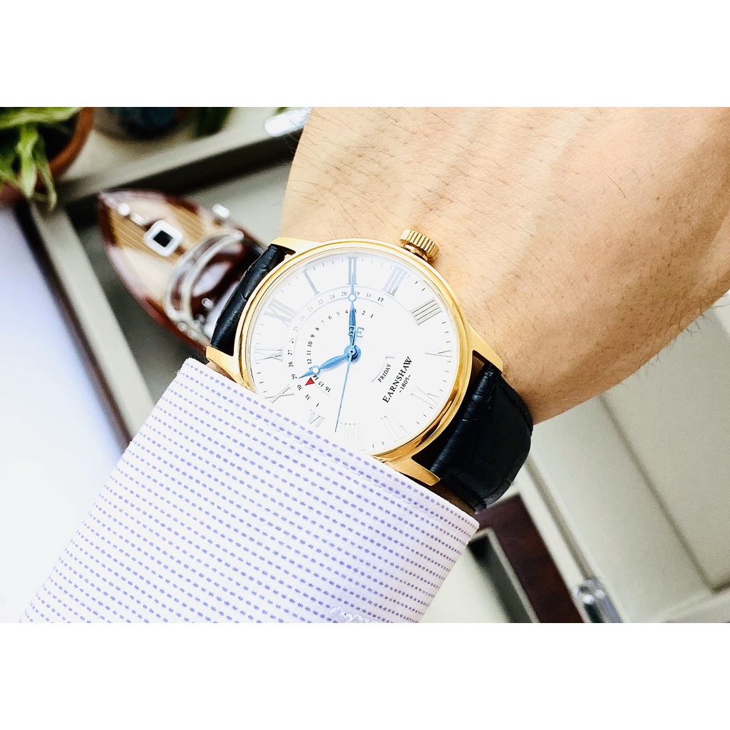 Đồng Hồ Nam THOMAS EARNSHAW ES-8077-03 Chính Hãng Tặng Dây Da Cao Cấp