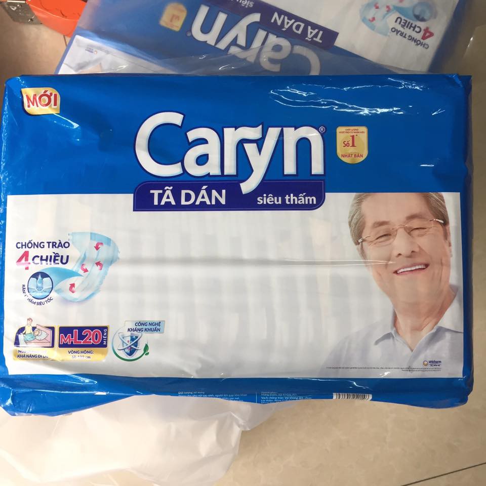 Tã dán Caryn size M-L bán lẻ theo miếng