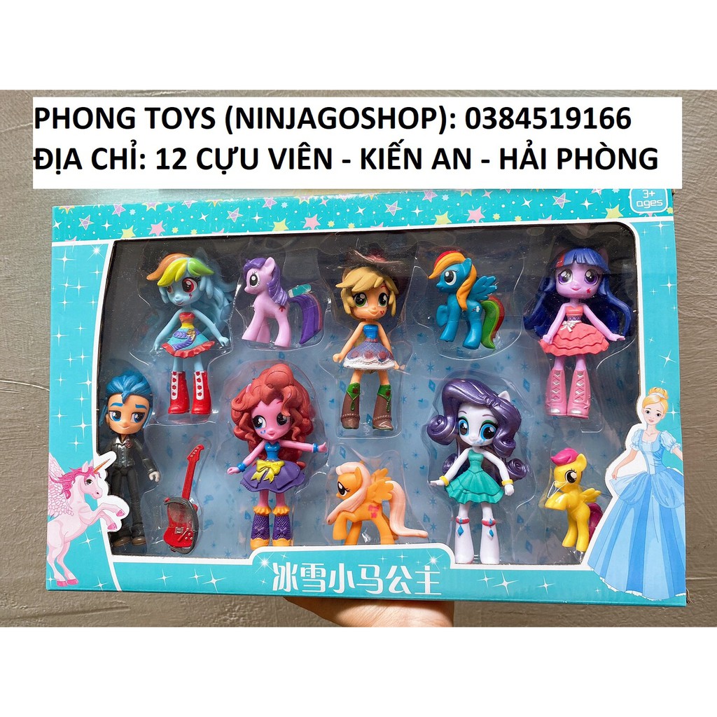 Set ngựa Pony biến hình kèm phụ kiện đàn cỡ lớn (ảnh thật shop tự chụp)