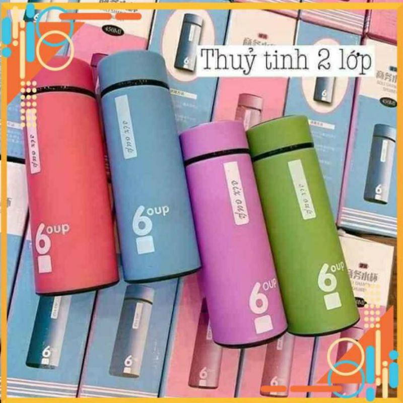 BÌNH GIỮ NHIỆT 6UP LOẠI 450ML SIÊU TIỆN LỢI