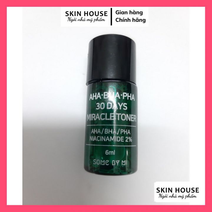 Nước hoa hồng giảm mụn Some By Mi AHA BHA PHA 30 Days Miracle Mini 6ml | BigBuy360 - bigbuy360.vn