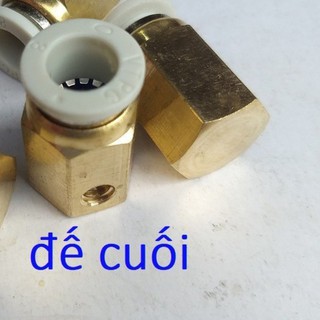 Đế béc phun sương bằng đồng (gắn ống 8mm)