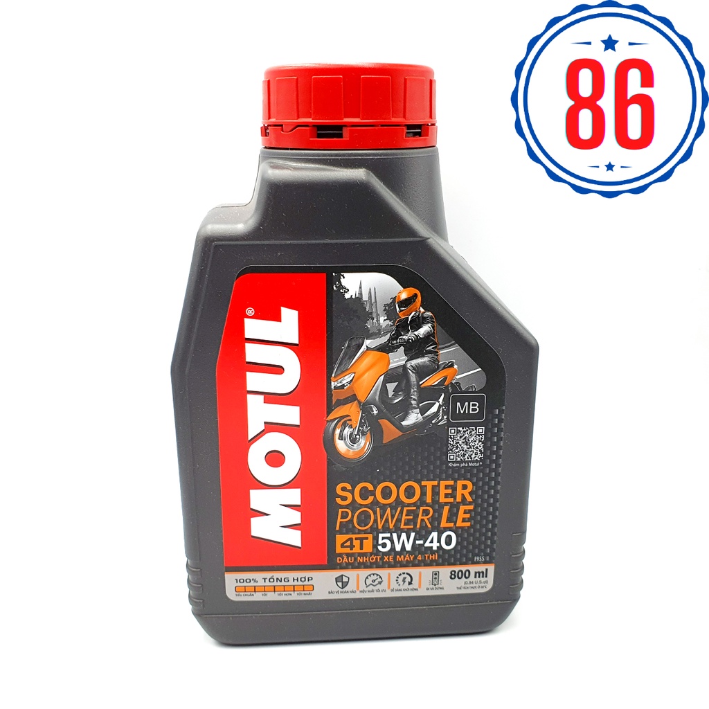 Nhớt tổng hợp 100% xe tay ga MOTUL SCOOTER POWER LE 5W40