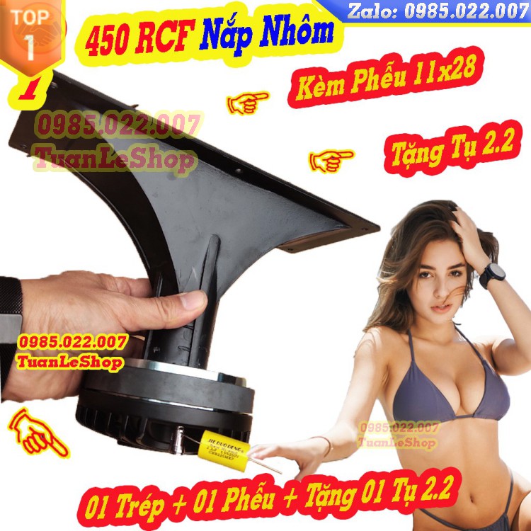 LOA TREP 450 RCF NẮP NHÔM -  LOA TREP KÈN – Giá 1 CHIẾC KÈM PHỄU VÀ TẶNG TỤ - HAY HƠN NHIỀU  450 BM