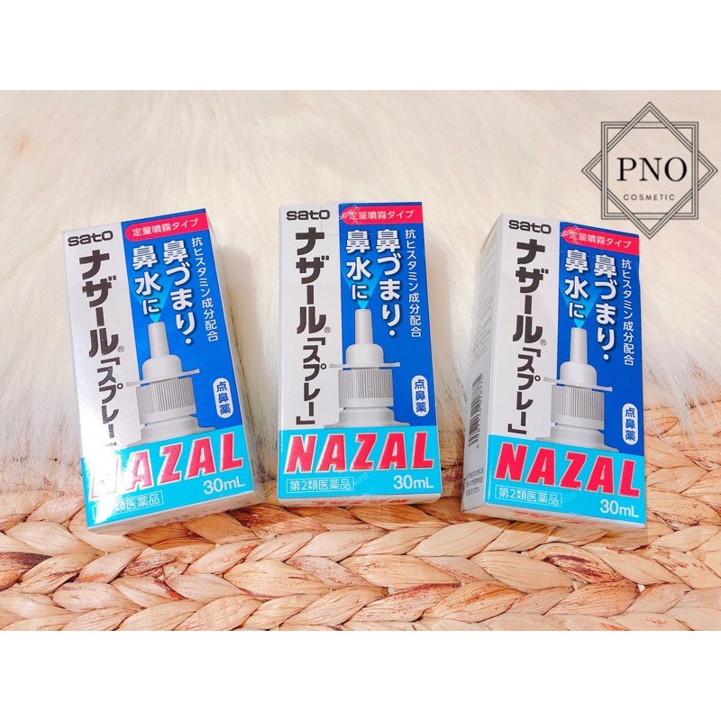 ( Mẫu mới ) Xịt mũi Nazal 30ml -  nội địa Nhật