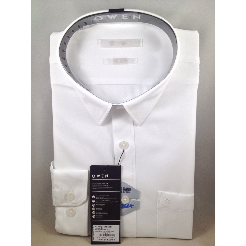 Áo Sơ Mi Trắng Owen Dài Tay - Free Ship- Chất NANO Chống nhăn Ar90779d Giá 548k Giảm SỐC Còn 430k | BigBuy360 - bigbuy360.vn