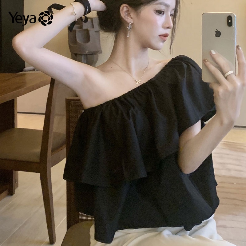 Áo kiểu YEYA không tay hở vai thời trang quyến rũ cho nữ