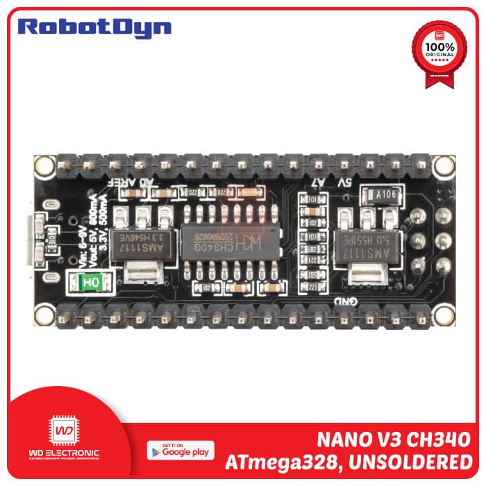 Arduino Nano V3 Ch340 Robotdyn Nano V3 Ch340G