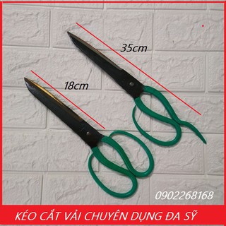 [TẶNG KÉO BẤM CHỈ] Kéo cắt vải chuyên nghiệp Đa Sỹ, siêu sắc bén, liền khối cán phủ sơn