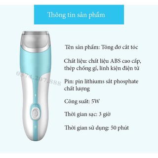 Tông Đơ, Tông Đơ Cắt Tóc Cho Bé Hút Tóc Vào Trong Dễ Sử Dụng, Không Ồn
