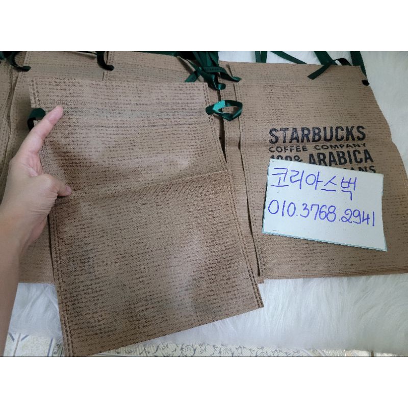 TÚI VẢI STARBUCKS ĐỰNG LY, BÌNH