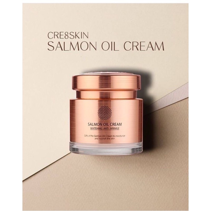 Kem Cá Hồi Salmon Oil Cream 80g, Kem Dưỡng Trắng Da, Chống Lão Hóa Chiết Xuất Dầu Cá Hồi