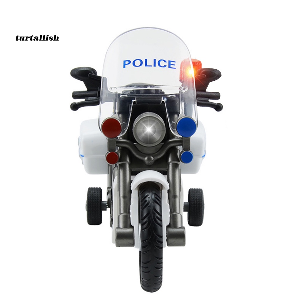 Xe Máy Cảnh Sát Đồ Chơi Có Đèn LED Và Hiệu Ứng Âm Thanh Chống Va Chạm Cho Bé