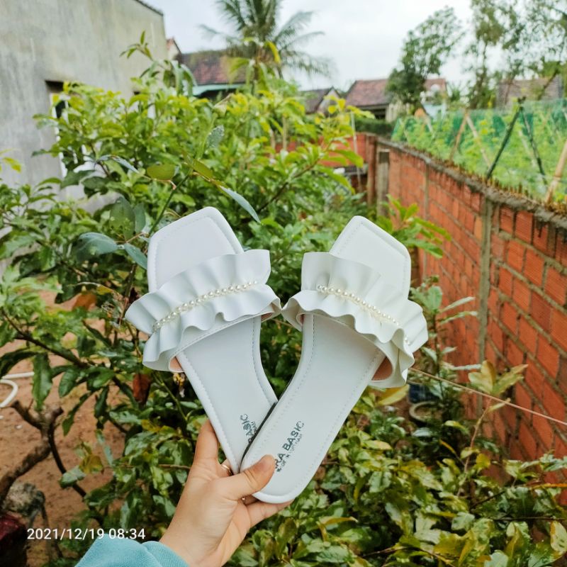 Dép bigsize bảng ngang phối ngọc