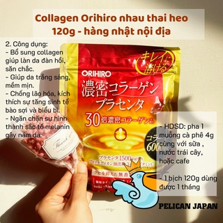 Collagen Orihiro nhau thai heo