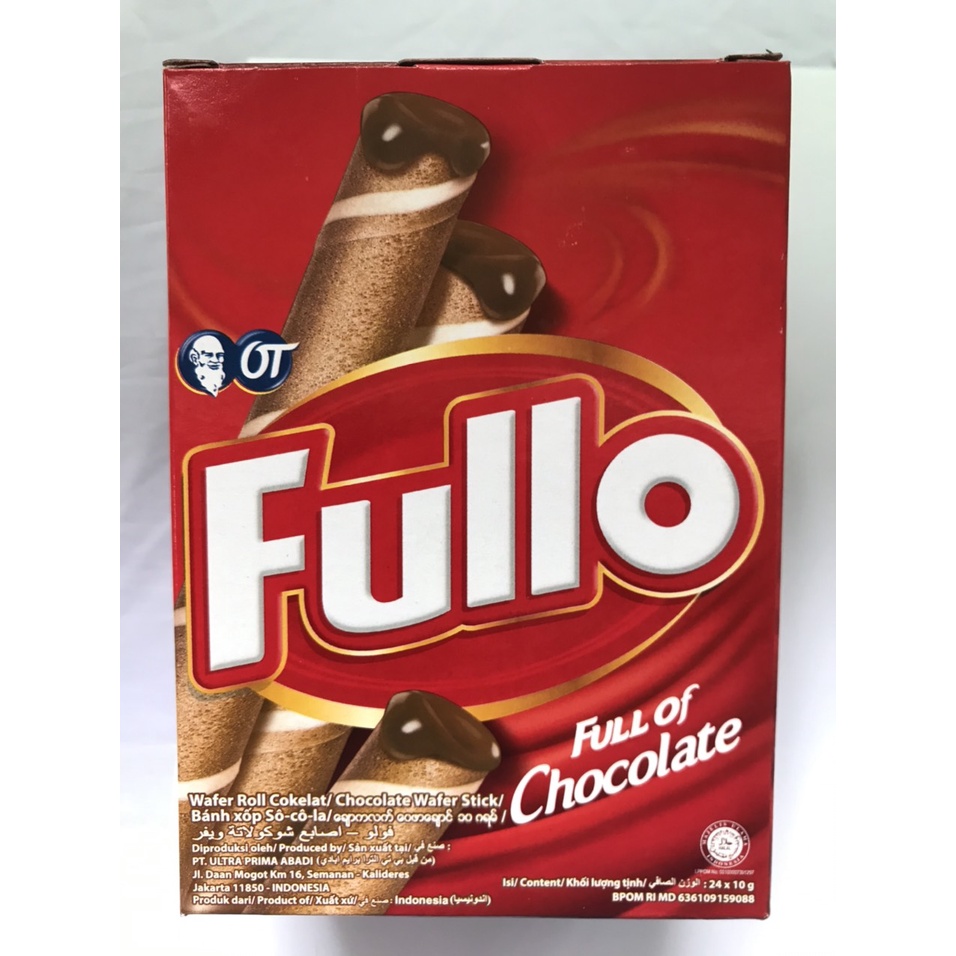 Bánh Quế Fullo (đỏ) Chocolate (Hộp 240g)