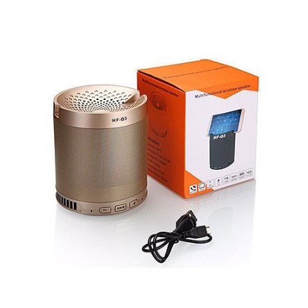 Loa Bluetooth Q3 Không Dây Loại 1 Âm Thanh Hifi Cực Đỉnh Kèm Giá Đỡ Điện Thoại