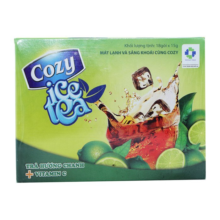 TRÀ ĐÀO COZY ICE TEA 270G (18 GÓI)