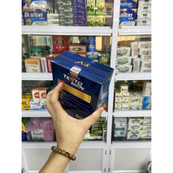 Bổ thận sinh tinh Testo Men-Hộp 30 viên-Giúp tăng số lượng tinh trùng,bổ thận tráng dương,tăng cường sinh lý