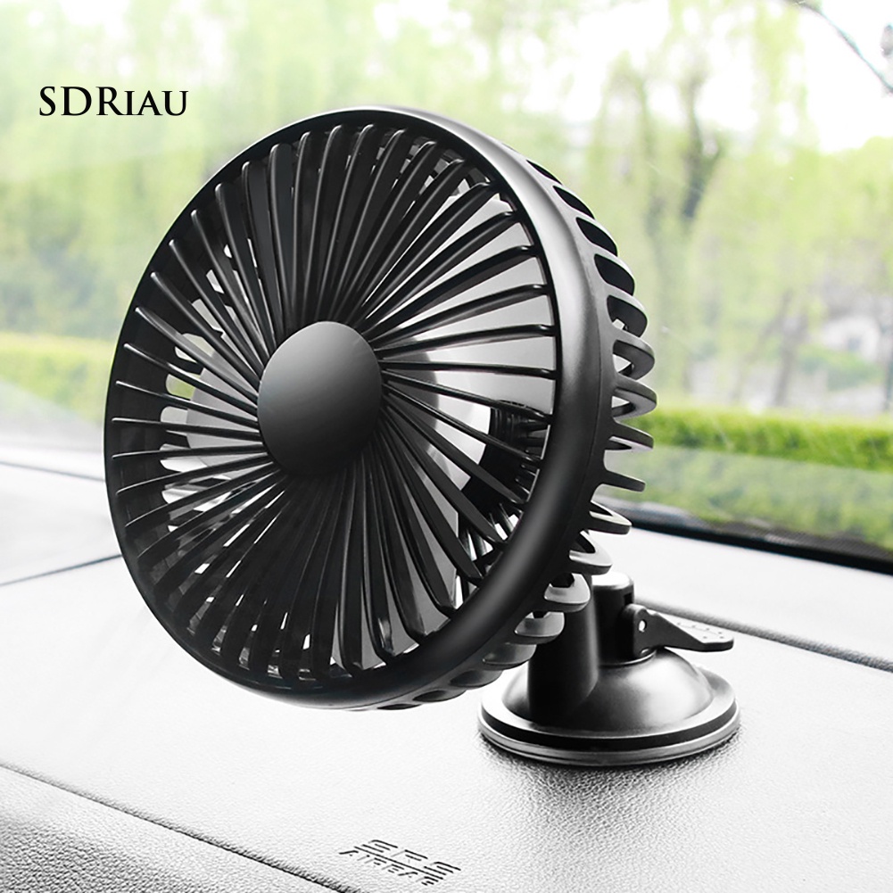 Quạt Làm Mát Xe Hơi Ba Tốc Độ Gió 12v / 24v Sạc Usb