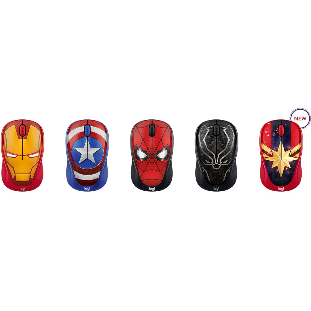 Chuột không dây Logitech M238 Marvel Collection - Hàng Chính Hãng