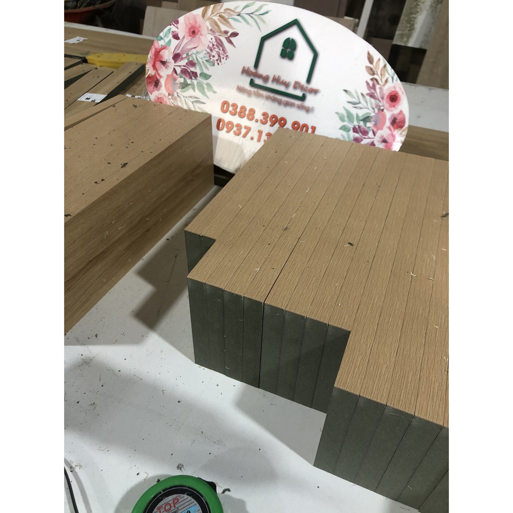 Mặt bàn gỗ công nghiệp MDF dày 1,8 lõi xanh cao cấp viền chỉ 4 mặt hoang huy decor