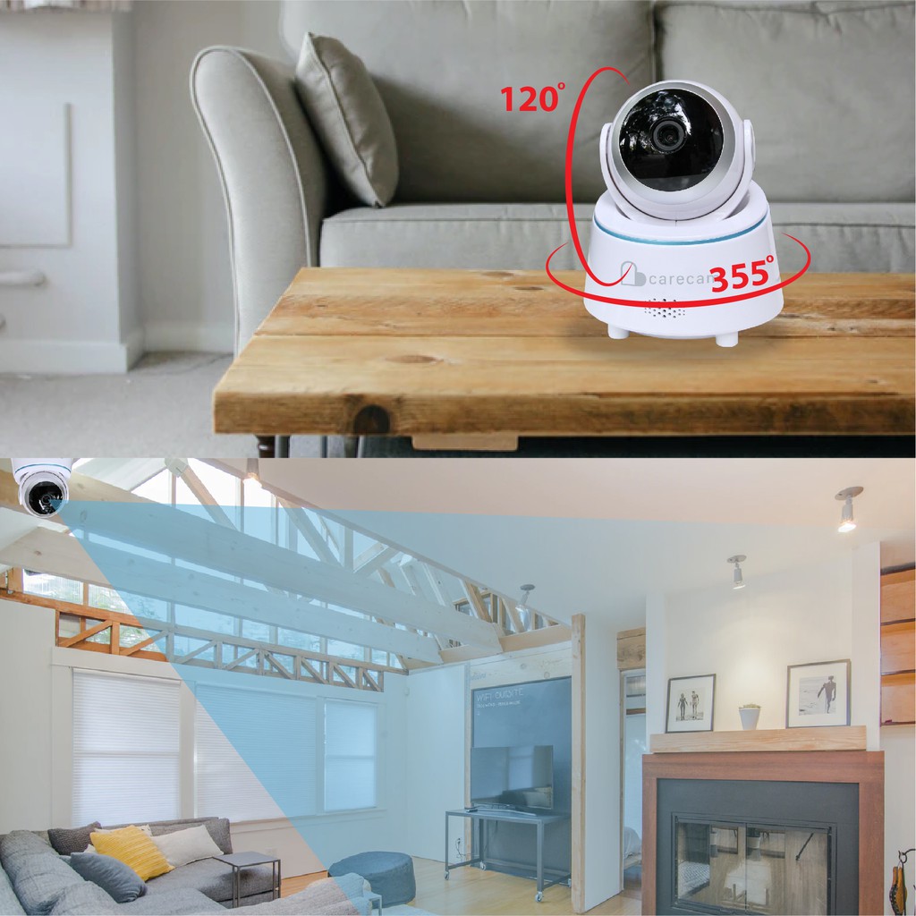 Camera wifi trong nhà Carecam LHY200-T 2.0MP Full HD 1080P, xoay 360 độ.