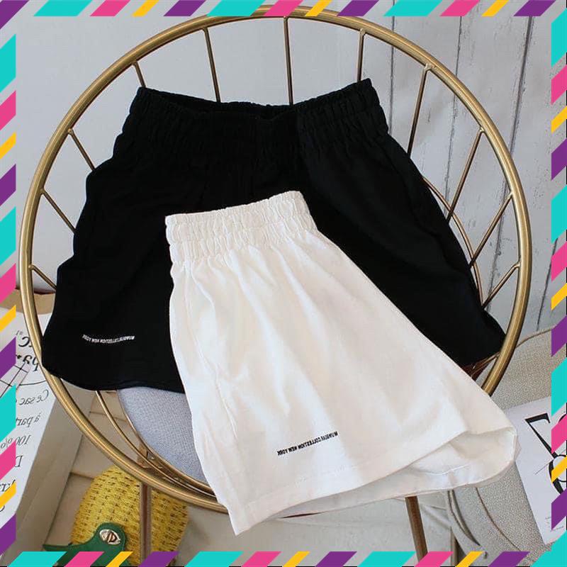 Quần short unisex_quần đùi đũi chun thêu siêu Hot MSP17900 | BigBuy360 - bigbuy360.vn