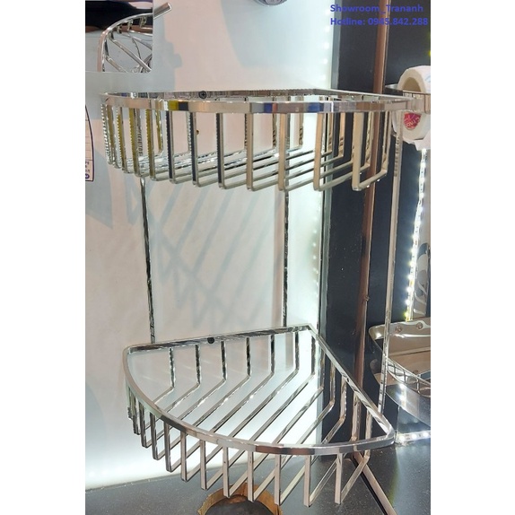 Kệ Nhà Tắm, Giá Để Đồ Phòng Tắm, Kệ Inox, KỆ GÓC, Kệ Để Đồ phòng Tắm Cao Cấp 1 Tầng Và 2 tầng